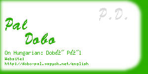 pal dobo business card